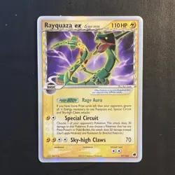 Pokemon Rayquaza ex 97/101 EX Dragon Frontiers Holo Rare EX Delta Species Card - Image 1
