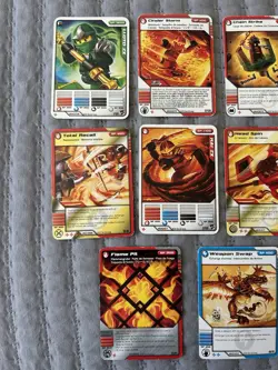 LEGO Ninjago Collectible Card Game Lot - 8 Cards Featuring Kai & Lloyd - Image 2