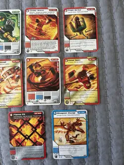LEGO Ninjago Collectible Card Game Lot - 8 Cards Featuring Kai & Lloyd - Image 3