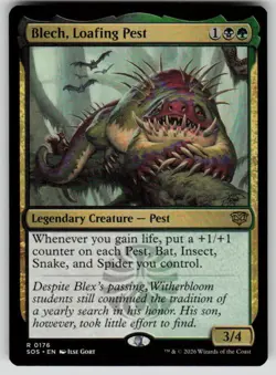 Blech, Loafing Pest Rare Secrets of Strixhaven 176 MTG Near Mint 2026 - Image 1