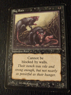 MTG The Dark single Bog Rats. Played. - Image 1