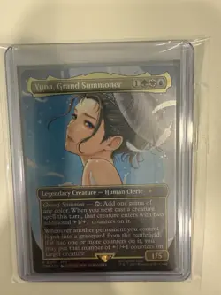 Yuna, Grand Summoner Borderless Special Promo Final Fantasy MTG FOIL - Image 1