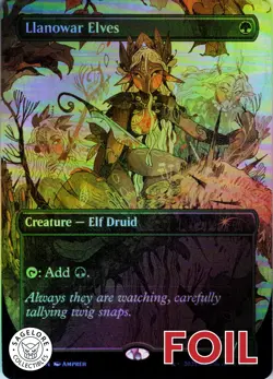 Llanowar Elves - Secret Lair Encyclopedia of Magic - 12 - NM Foil - Image 1