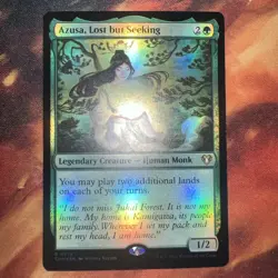 MTG Azusa, Lost but Seeking Commander Masters 0274 Foil Rare LP - Image 1