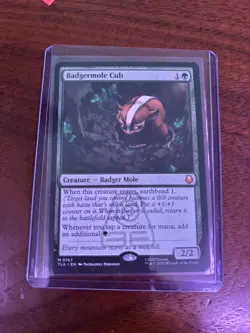 Magic the Gathering Badgermole Cub NM Condition - Image 1