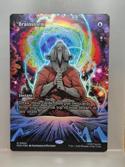 Brainstorm - TMNT Borderless Foil Mythic #0004 NM MTG - Image 1