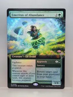 Emeritus of Abundance - SOS Extended Art Foil Mythic #0339 NM MTG - Image 1
