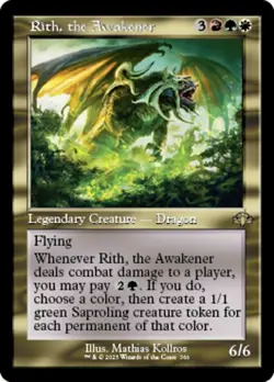 x1 Rith, the Awakener - Foil - Retro Frame R MTG Dominaria Remastered M/NM, Engl - Image 1