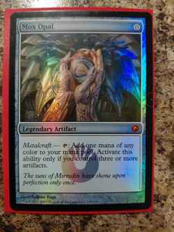 Foil Mox Opal Scars of Mirrodin Moderately Played - Image 1