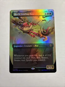 Blech, Loafing Pest (Borderless) - Secrets of Strixhaven Foil MTG + Bonus Rare!! - Image 1