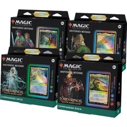 Set 4x Commander Decks Lord of the Rings Tales Middle Earth LTR MTG - Image 1