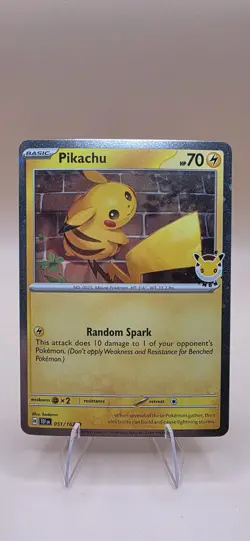 Pikachu #051/162 – Pokemon Day 2026 – Stamped Holo – Near Mint - Image 1