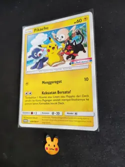 Pokemon Pikachu Indomaret 009/SM-P Promo Stamp Rare Exclusive Indonesia Limited - Image 3