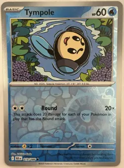Tympole 019/086 Common Reverse Holo SV: Black Bolt NM Pokemon - Image 1