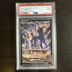 PSA 9 MINT 2022 POKEMON SWORD & SHIELD BRILLIANT STARS TG22 FULL ART/UMBREON V - Image 1