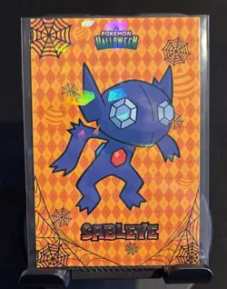 Rare Pokemon Halloween Full Art Sableye Card Database Low Pop Card 🎃⭐ - Image 1