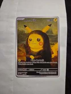 Mona Pika (Pikachu) Pokemon x Van Gogh Black Star Promo ACG Art Card - NM - Image 1