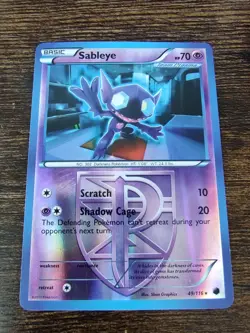 Team Plasma's Sableye 49/116 Plasma Freeze Reverse Holo Pokemon Card - Image 1