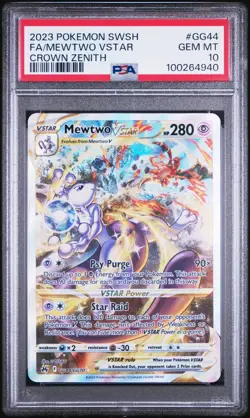 Pokemon Mewtwo VSTAR #GG44 Crown Zenith Galarian Gallery GEM MINT PSA 10 - Image 1