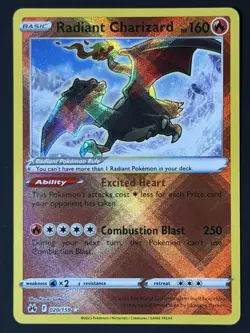 Radiant Charizard 020/159 Radiant Rare Crown Zenith Pokemon Near Mint - Image 2