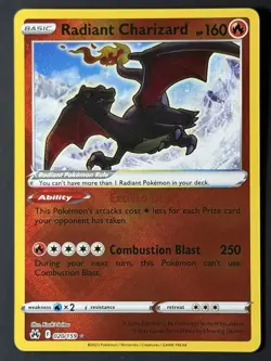 Radiant Charizard 020/159 Radiant Rare Crown Zenith Pokemon Near Mint - Image 3