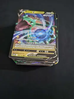 100pcs Pokemon TCG Rare Holo Foil Cards Lot, Rayquaza & Mew Included JL89 - Image 1