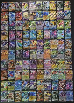 100pcs Pokemon TCG Rare Holo Foil Cards Lot, Rayquaza & Mew Included JL89 - Image 2