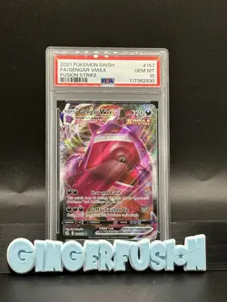2021 POKEMON SWORD & SHIELD FUSION STRIKE #157 FULL ART/GENGAR VMAX PSA 10 - Image 1