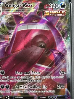 2021 POKEMON SWORD & SHIELD FUSION STRIKE #157 FULL ART/GENGAR VMAX PSA 10 - Image 2
