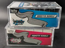 2x Pokemon Black Bolt White Flare Sealed Booster Bundle Display Case W/Acrylic - Image 4