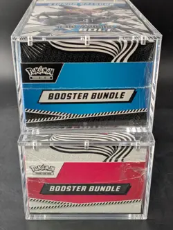 2x Pokemon Black Bolt White Flare Sealed Booster Bundle Display Case W/Acrylic - Image 5