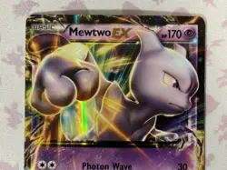 Mewtwo EX 2016 XY183 Black Star Promo Holo Pokemon Card TCG - Image 3