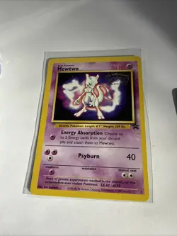 Pokemon Mewtwo Promo Card 03/53 Kids WB Movie 70 HP Wizards 1999 - Image 4