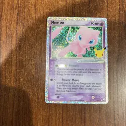 Pokemon Mew EX TCG 88/92 25th Anniversary Front And Back Top And Left Heavy - Image 2