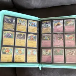 Vault X Mint Green 9-Pocket Pokemon TCG Binder Faux Leather Zipper Side Loading - Image 5