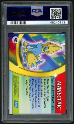 2004 TOPPS MANECTRIC ADVANCED CHALLENGE POKEMON ADVANCED CHALLENGE #42 PSA 10 - Image 2