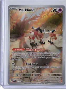 Pokemon TCG Mew EX Scarlet & Violet 151 Mr. Mime Sir 179/165 Near Mint Or Better - Image 1