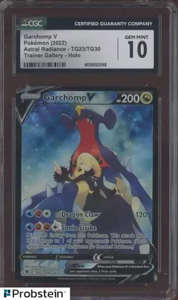 2022 Pokemon Astral Radiance TG23/TG30 Garchomp V CGC 10 GEM MINT - Image 1