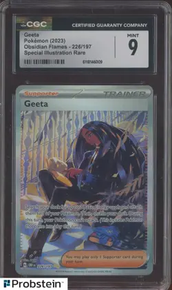 2023 Pokemon Obsidian Flames 226/197 Geeta SIR CGC 9 MINT - Image 1