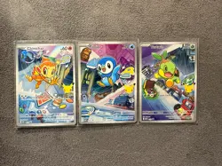 Pokemon TCG First Partner Illustration Collection Series 1 Gen 4 Sinnoh Starters - Image 1
