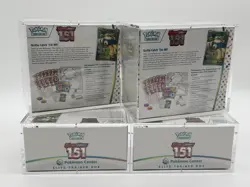 Lot of (4) Pokemon Center 151 MEW EN PC Elite Trainer Boxes SEALED w/Acrylics - Image 2