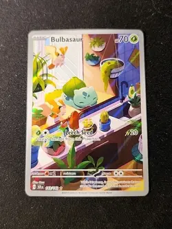 Pokemon Bulbasaur 143/142 SV07: Stellar Crown Illustration Rare Full Art Holo - Image 1