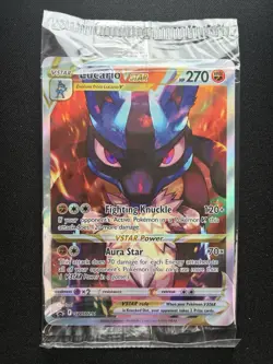 Pokemon Lucario VSTAR Sword & Shield Promo Full Art Holo SWSH291 (Sealed) - Image 1
