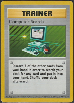 Computer Search | 71/102 | Base Set Unlimited | Rare | Pokemon TCG - LP - Image 1