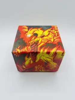 Yugioh Card Deck Box TCG Red Dragon Archfiend Fits 100 Cards Magnetic - Image 1