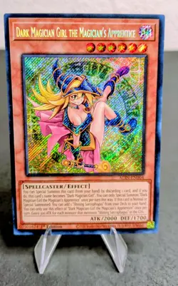 Dark Magician Girl the Magician’s Apprentice ALIN-EN004 Secret Rare NM Yugioh - Image 1