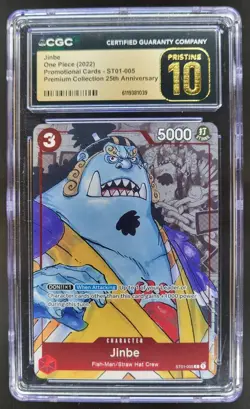 2022 ONE PIECE JINBE PROMO 25TH ANNIVERSARY ST01-005 CGC 10 PRISTINE PT - Image 1