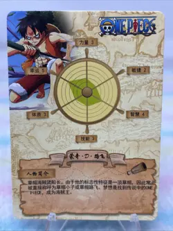 One Piece Luffy Rubber Sickle Anime Manga SSR RARE Gold Foil Trading Card CCG - Image 2