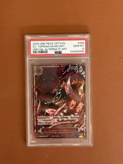 One Piece OP13 Five Elders Demon God Pack Sequential Set EN PSA 10 with One 8. - Image 2
