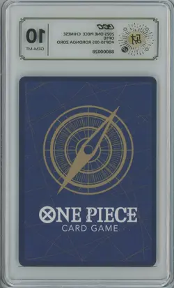 2025 One Piece Chinese OP10 #OP10-095 Roronoa Zoro LCC 10 GEM MINT - Image 2